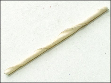 Tyčinka žvý. kroucená bílá, 12,5cm - 100ks