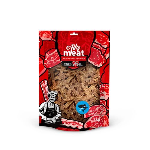COBBYS PET AIKO Meat lososové plátky pro malé plemena 1kg