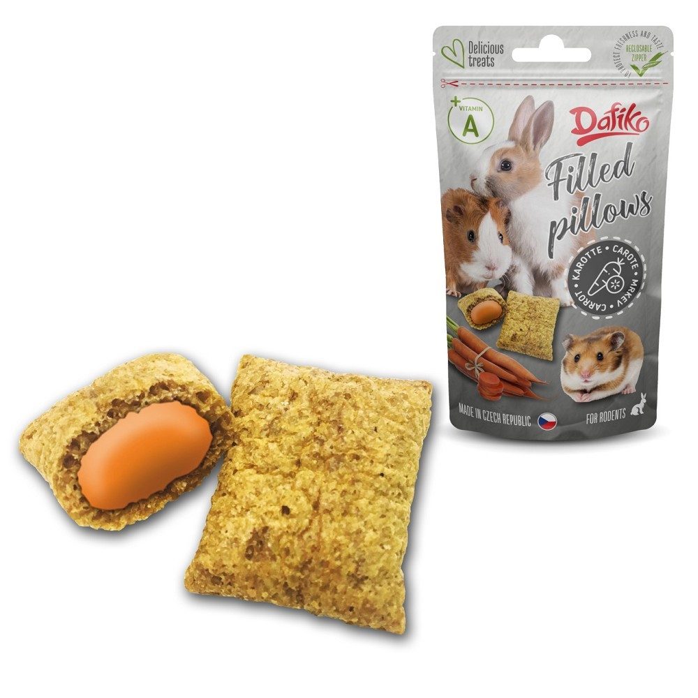 Plněné polštářky mrkev, 40g