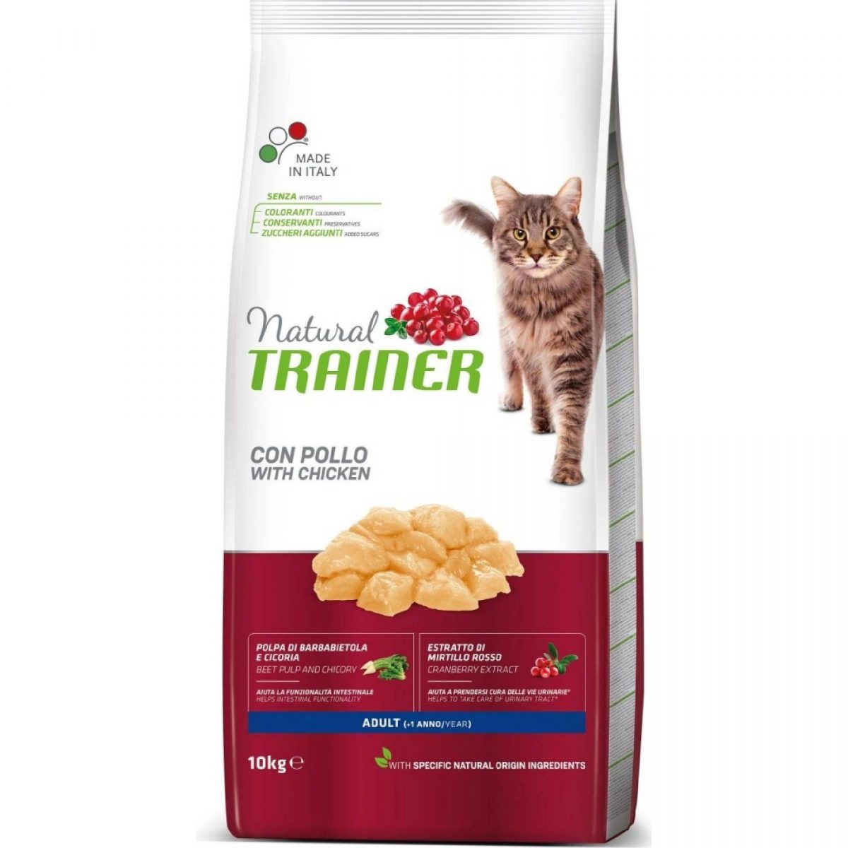 TRAINER Natural Cat Adult kuřecí 10kg