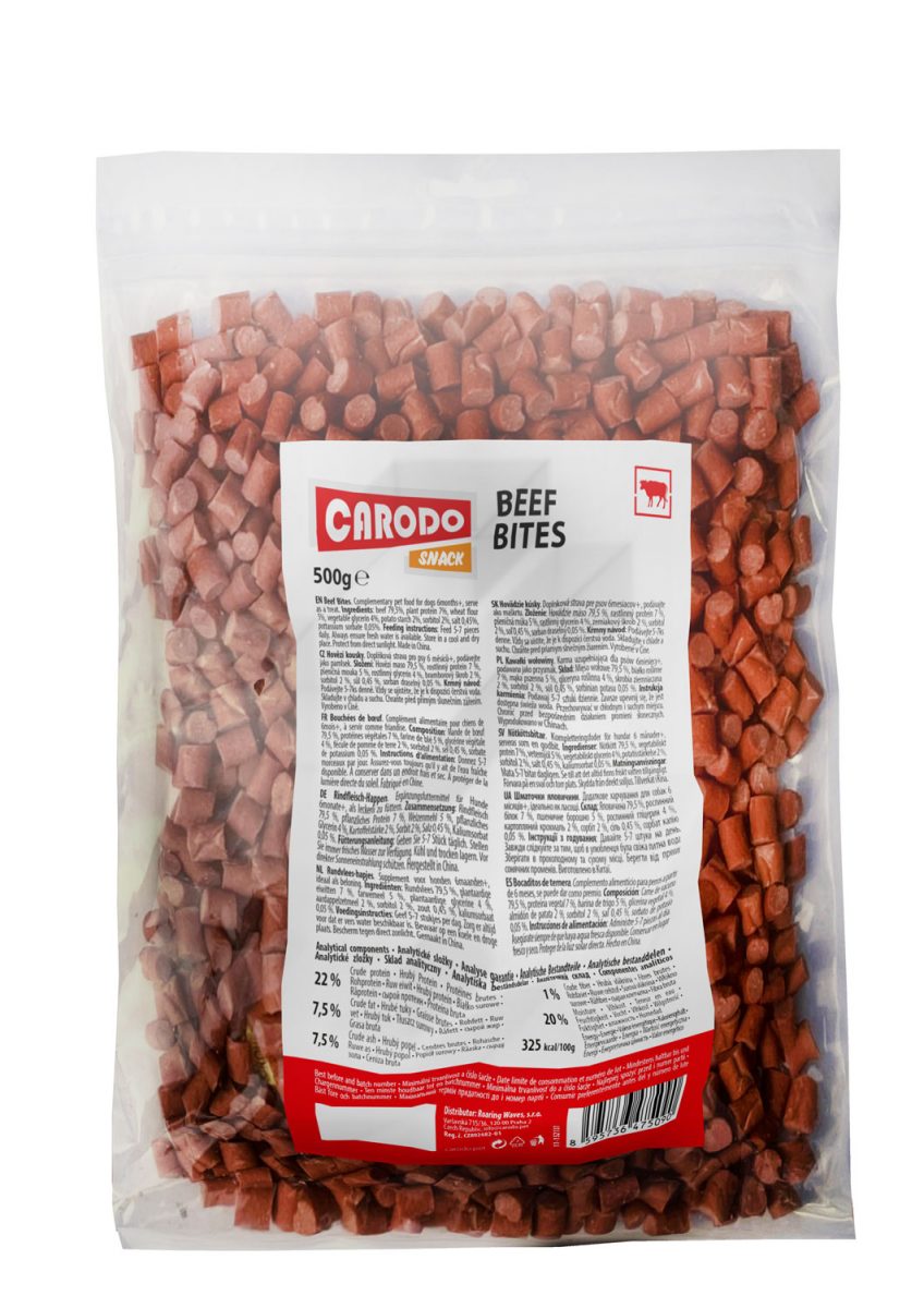 CARODO Dog poch. Hovězí kousky 500g