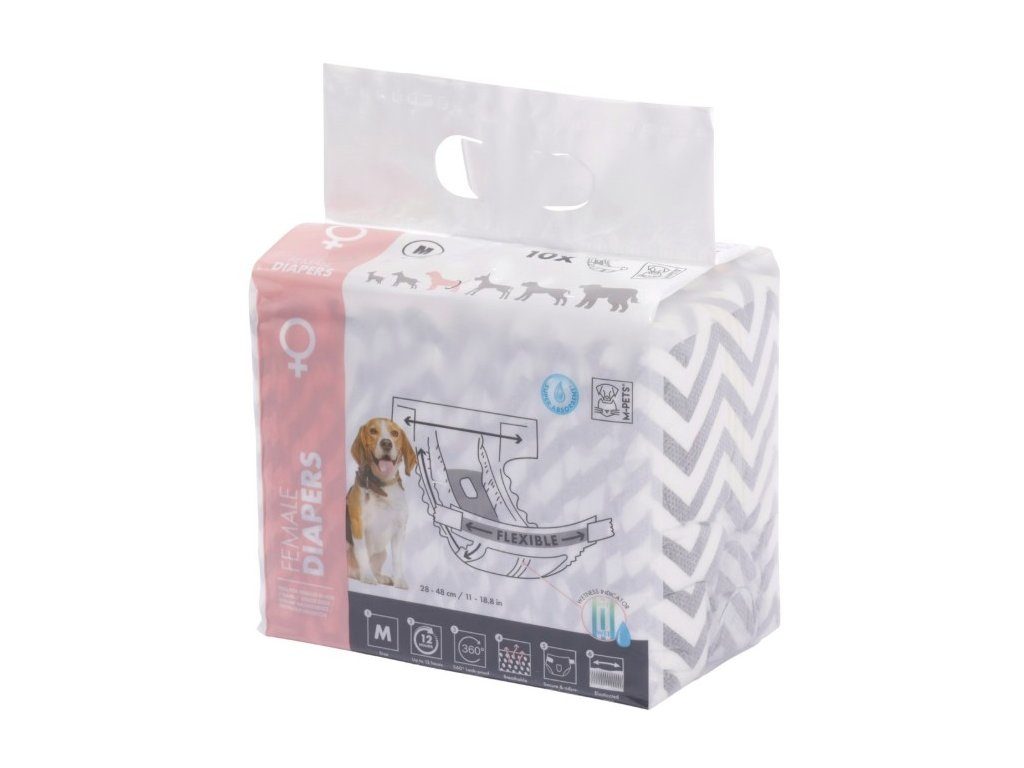 M-Pets Diapers pleny pro feny M