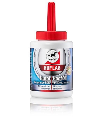 Olej na kopyt z čistě přírodních složek Leovet Huflab Hufol, lahvička 450ml