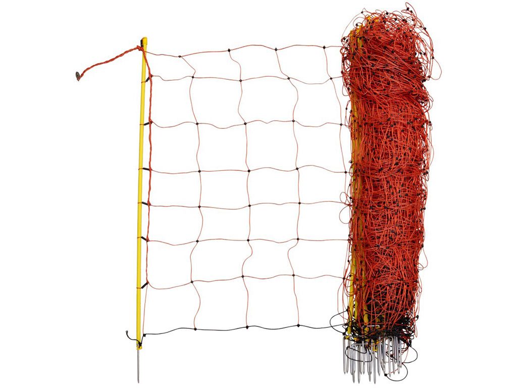 Síť pro elektrický ohradník pro ovce KERBL 27902 108 cm x 50 m / 1 hrot, oranžová