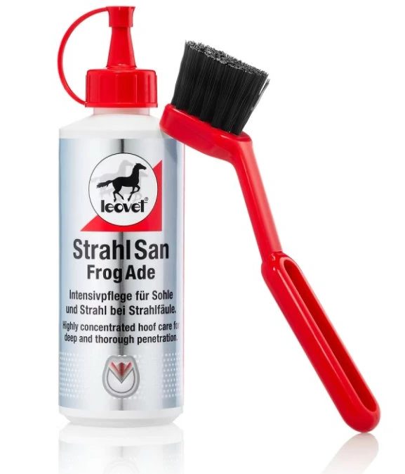 Intenzívní péče o chodidla a střelky s hnilobou Leovet Strahlsan Frog Ade, lahvička 200ml