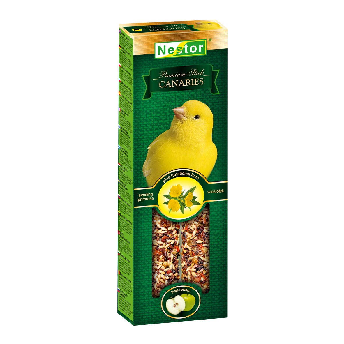 NESTOR PREMIUM STICKS tyčinky pro kanáry 2ks/85g pečené v chlebové peci