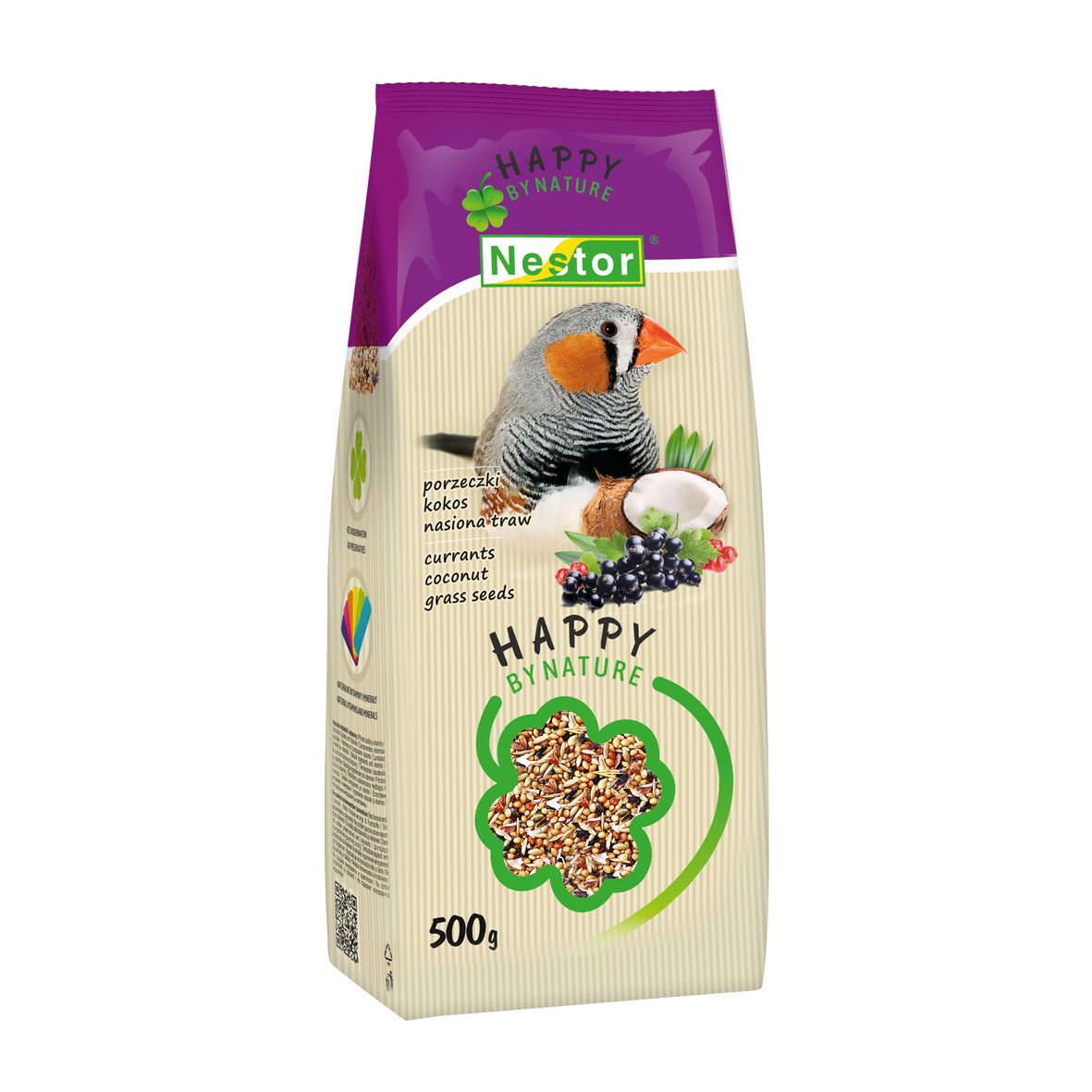 NESTOR HAPPY krmivo pro exoty s ovocem a kokosem 500g