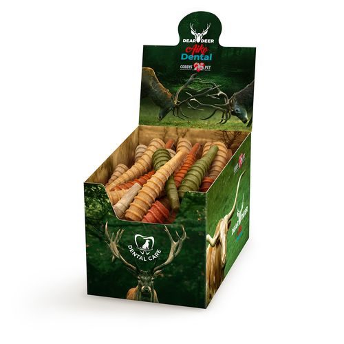 COBBYS PET AIKO Dental DEAR DEER antilopí roh S 10cm/35g dentální pochoutka pro psy s kolagenem