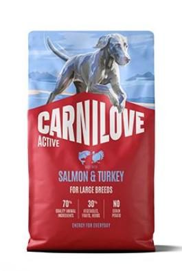 CARNILOVE ACTIVE Dog Dry  Made with Salmon & Turkey  for Adult Large Breeds 4 kg