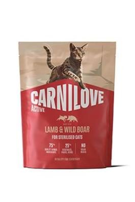 CARNILOVE ACTIVE Cat Dry Made with Lamb &  Wild boar for Sterilised Adult All Breeds 400g