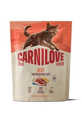 CARNILOVE TRUE FRESH Cat Dry Beef for Sterilised Adult All Breeds 400 g