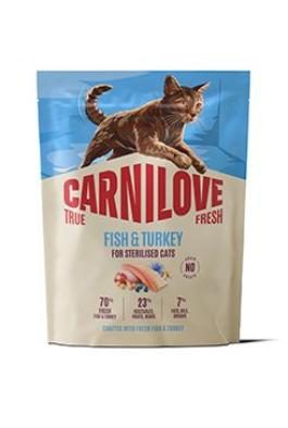 CARNILOVE TRUE FRESH Cat Dry Fish&Turkey for Sterilised Adult All Breeds 400 g