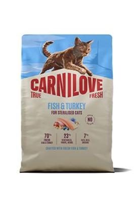 CARNILOVE TRUE FRESH Cat Dry Fish&Turkey for Sterilised Adult All Breeds 2 kg