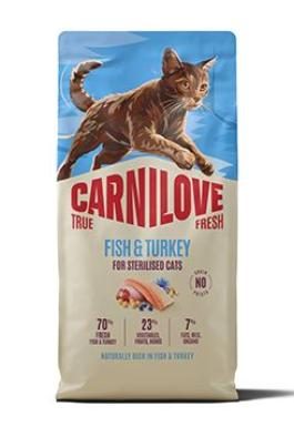 CARNILOVE TRUE FRESH Cat Dry  Fish&Turkey for Sterilised Adult All Breeds 6 kg