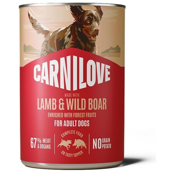 CARNILOVE Dog CAN Paté Made with Lamb & Wild Boar 400 g