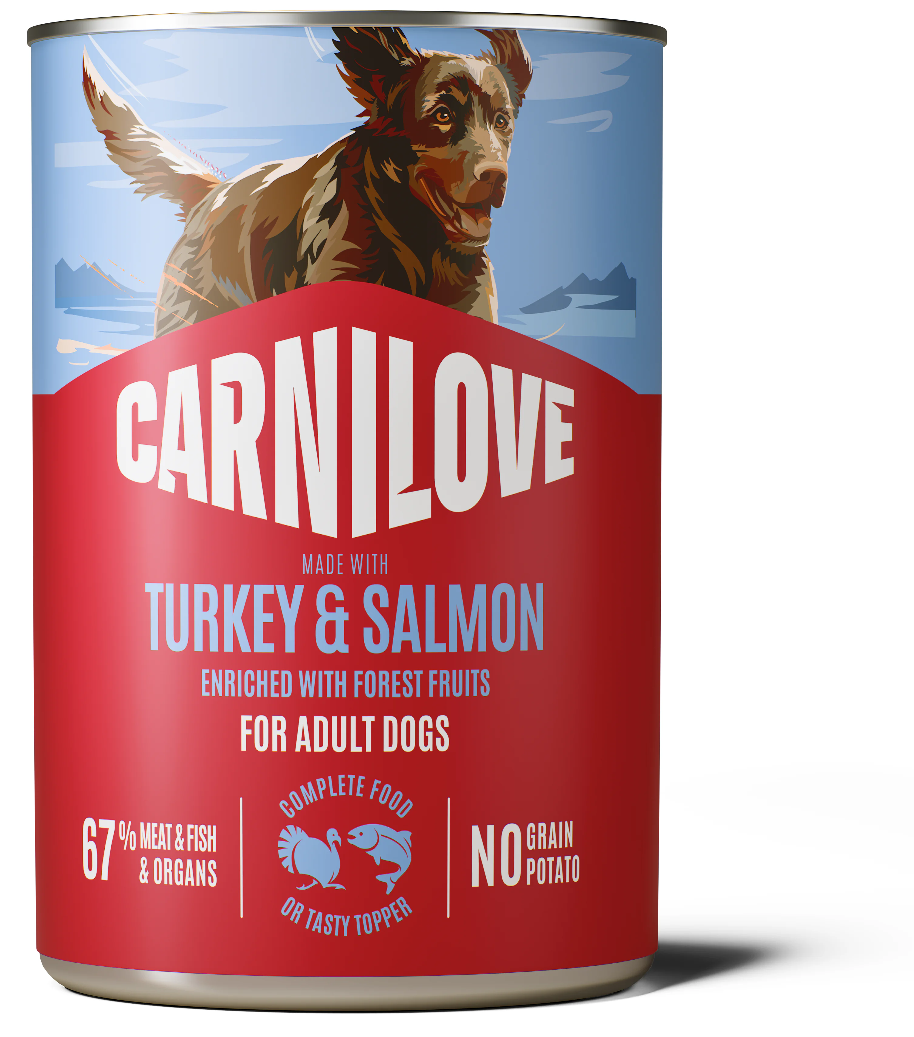 CARNILOVE Dog CAN Paté Made with Turkey & Salmon 400 g