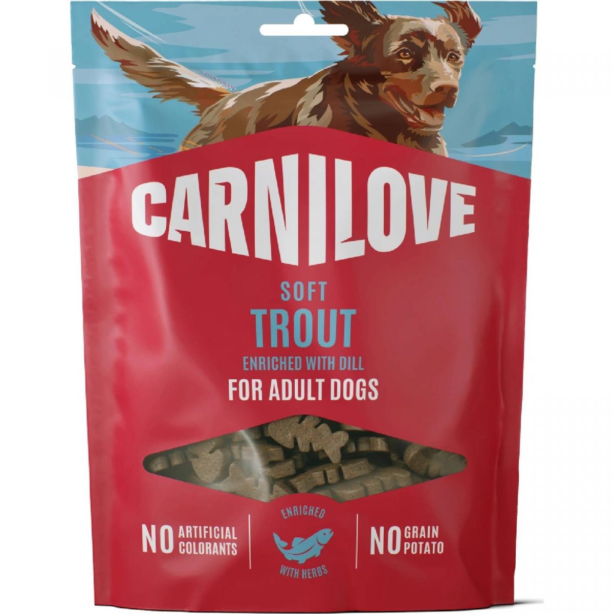 CARNILOVE Dog SOFT Snack Trout enriched with Dill 200 g