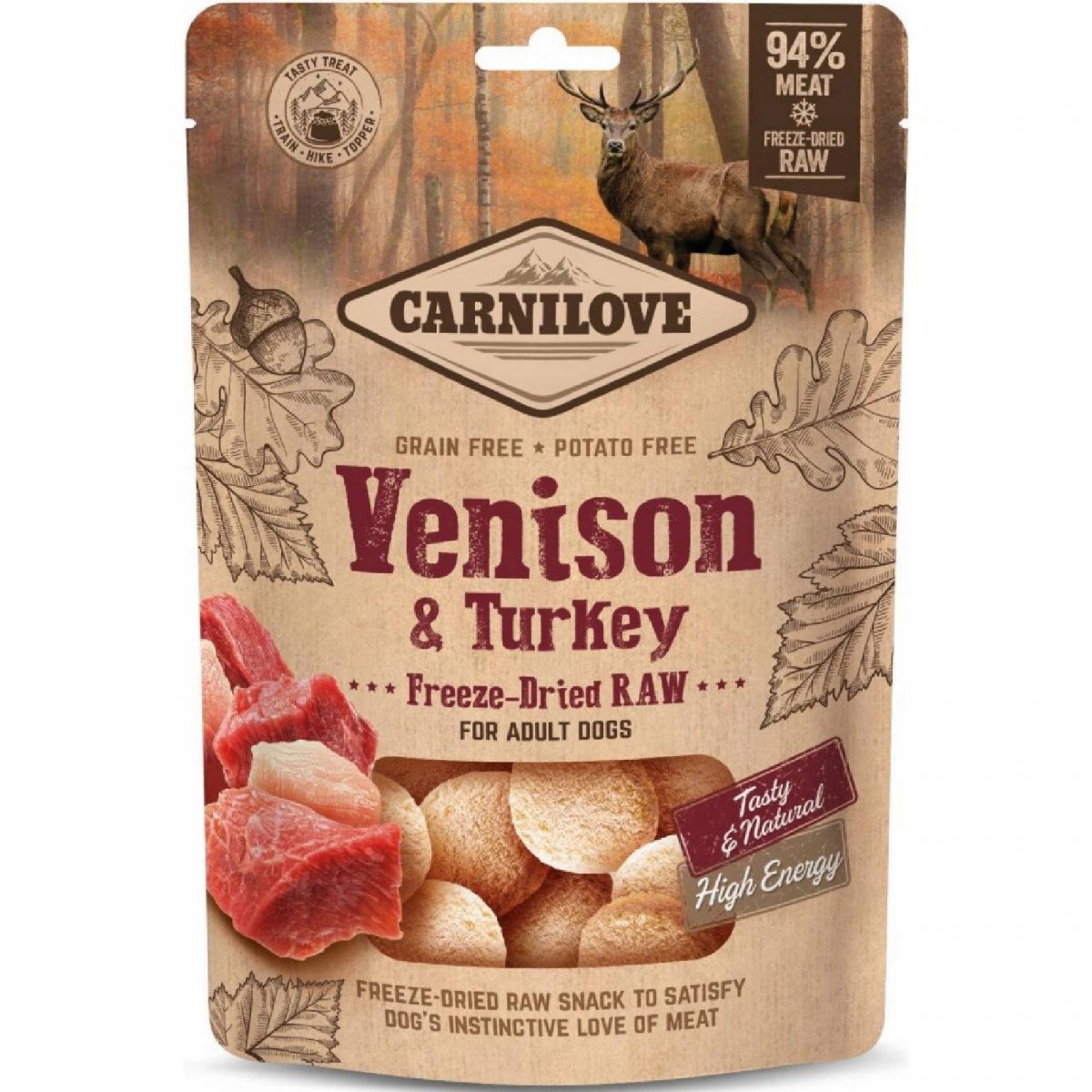 CARNILOVE Dog FREEZE DRIED Turkey & Venison 60 g