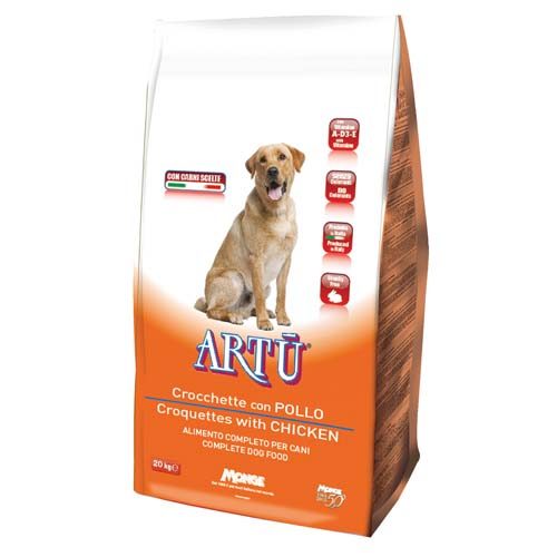 MONGE ARTÚ Dry dog Croquettes kuřecí 20kg 21/8 krmivo pro psy