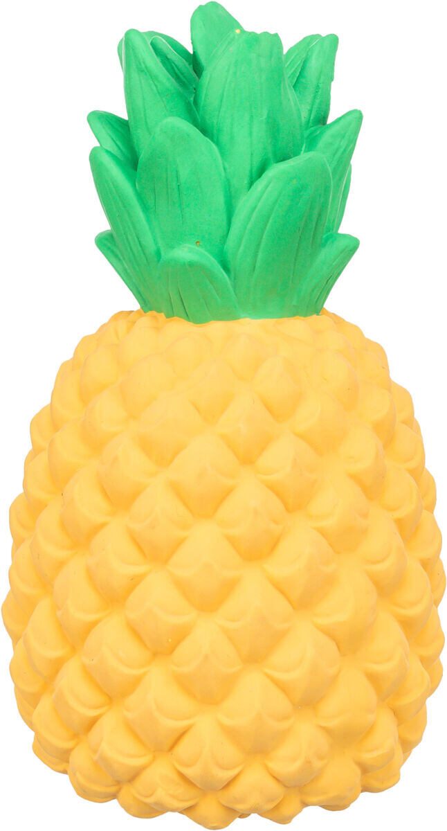 Ananas, latexová hračka se zvukem, 14 cm