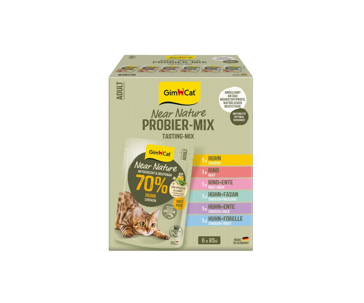 GimCat Near Nature kapsa mix 6x85g