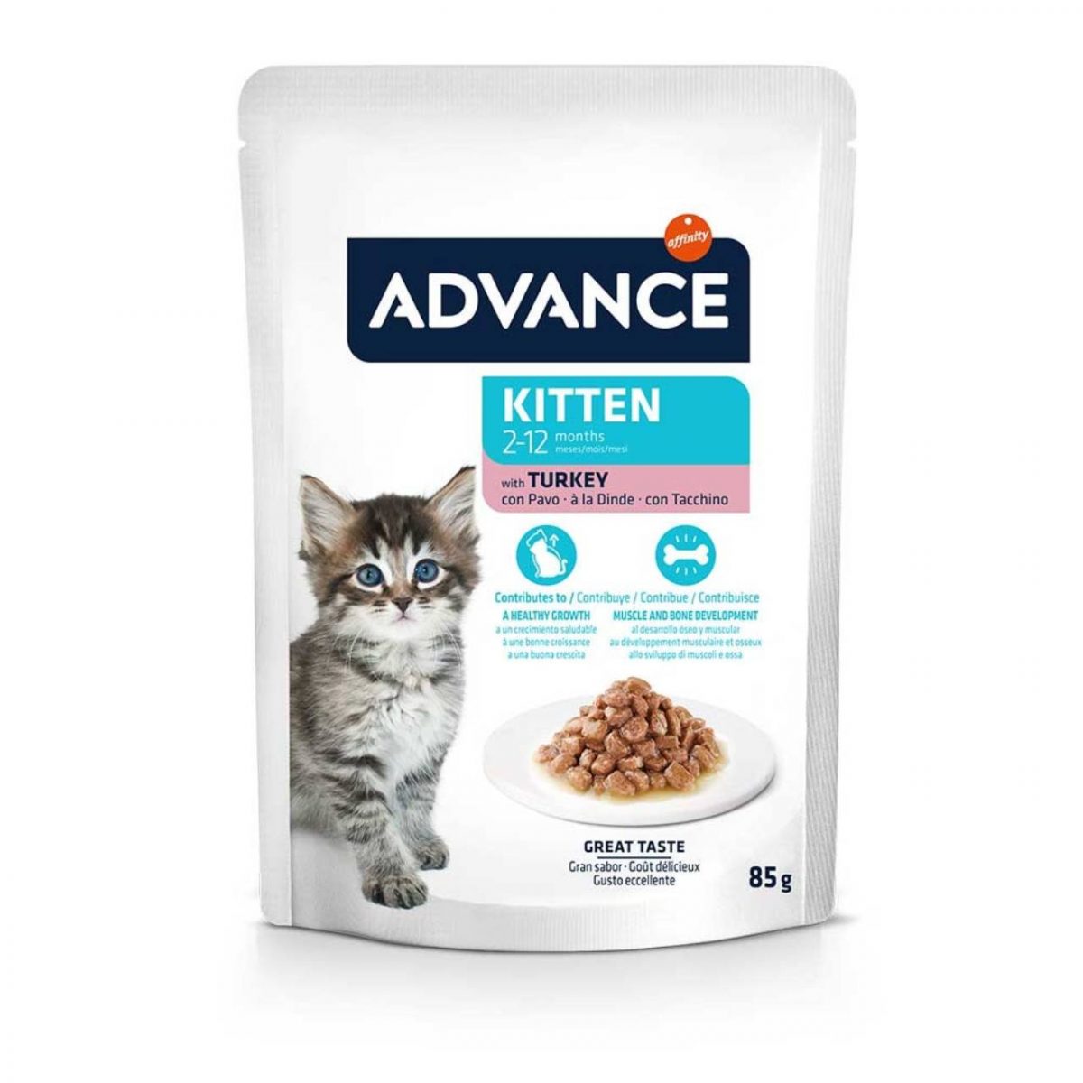 Kapsička ADVANCE KITTEN krůtí 85g