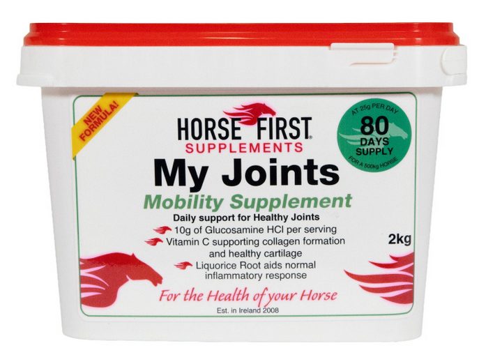 Komplexní krmný doplněk pro zdravý pohybový aparát Horse First My Joints Plus, balení 2kg (vystačí na 80 dní)