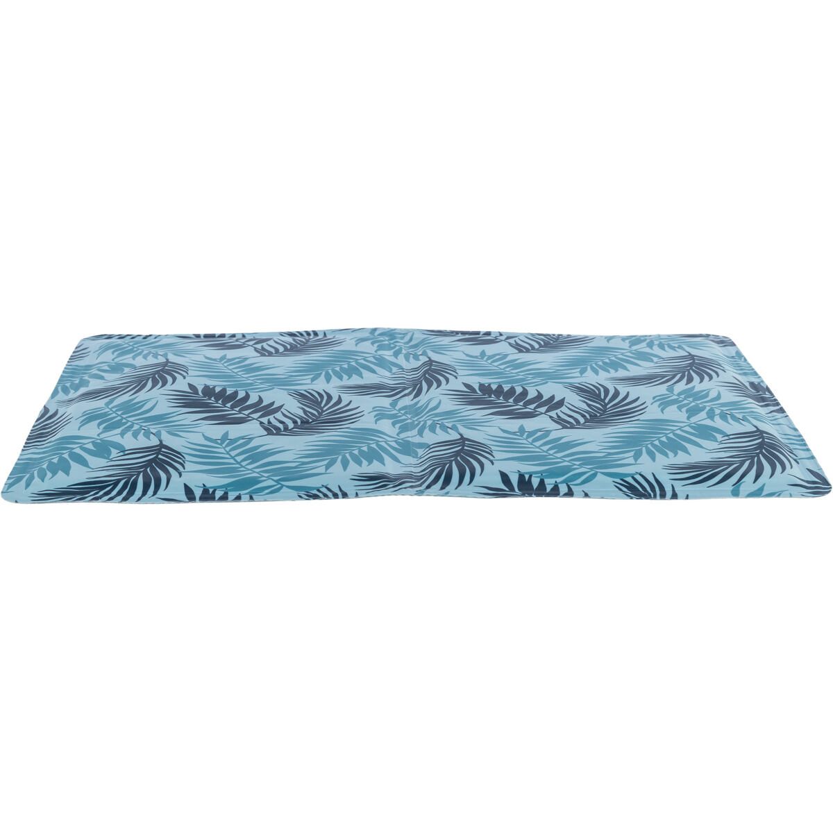 Chladící podložka design Palmový list, 65 x 50 cm, světlemodrá