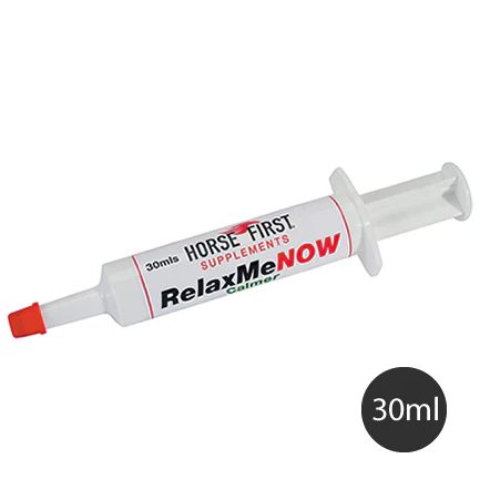 Jednorázový aplikátor s pastou na zklidnění pro koně Relax Me Now, stříkačka pro přímou aplikaci 30ml