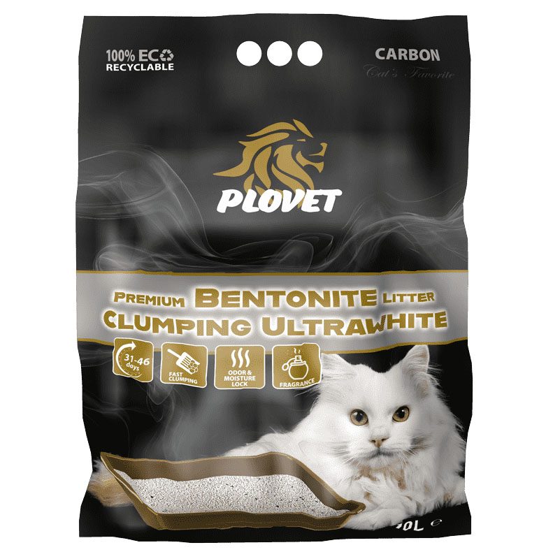 Podestýlka Plovet Premium Wh.Bentonite ActiveCarbon10l