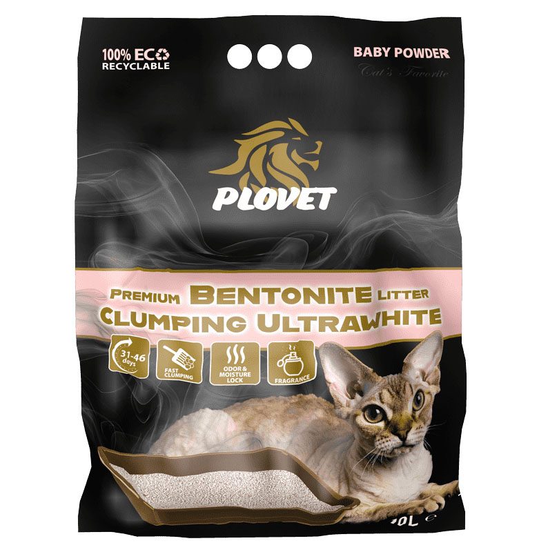 Podestýlka Plovet Premium Wh.Bentonite Baby Powder 10l