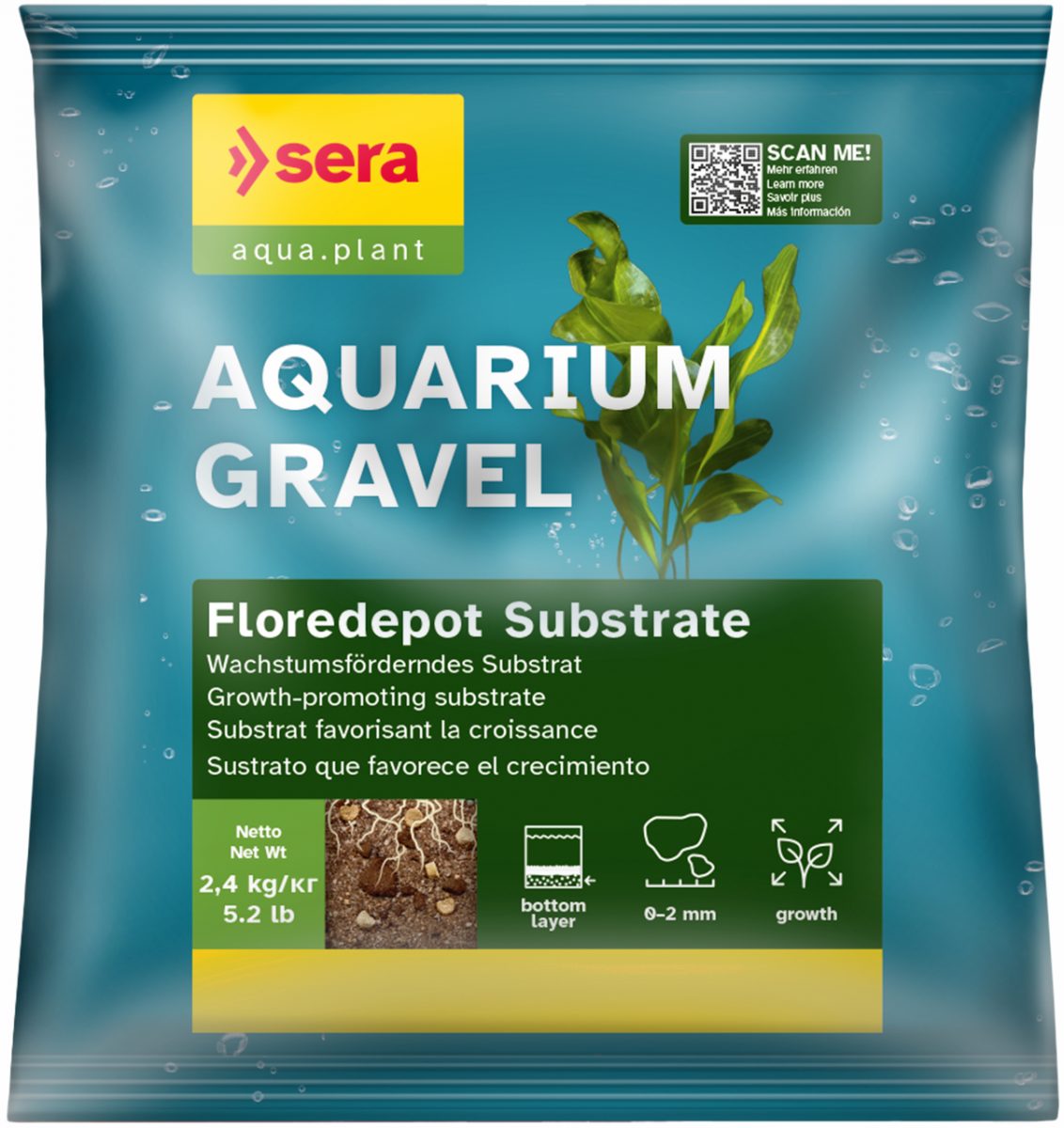 sera Aquarium Gravel Floredepot Substrate 2,2 L