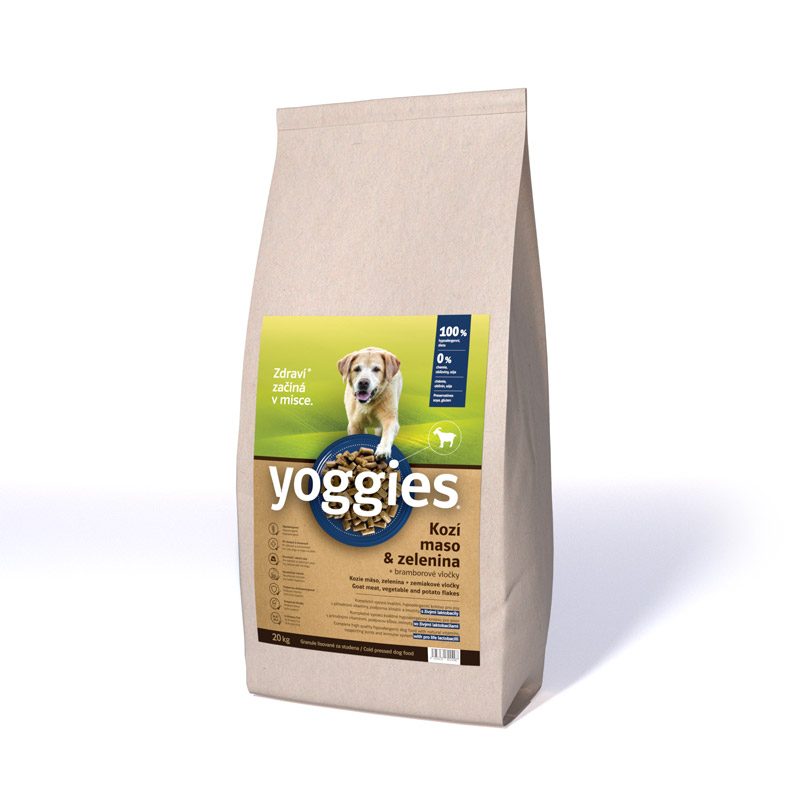 Yoggies Hypoalergenní pro psy s kozím masem 20kg