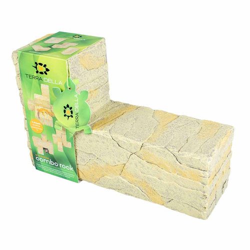 TERRA DELLA Stavební prvky do terária s pískovým kamenným vzhledem 4 Beige 27,5x9x18,5cm