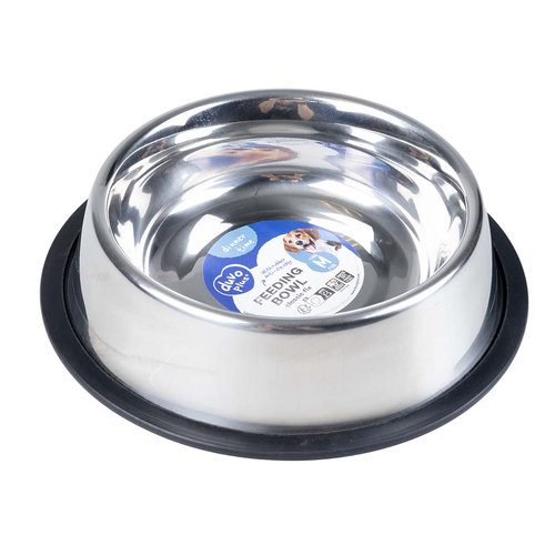 DUVO+ Nerezová miska pro psy s protiskluzovou gumou M 710ml 21cm