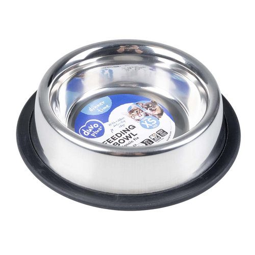 DUVO+ Nerezová miska pro psy s protiskluzovou gumou XS 240ml 16cm