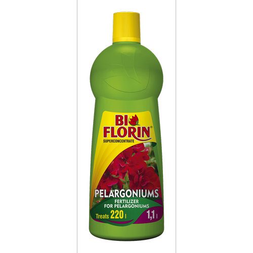 TROPICAL BI FLORIN Vícesložkové hnojivo na Pelargonie 1100 ml na muškáty