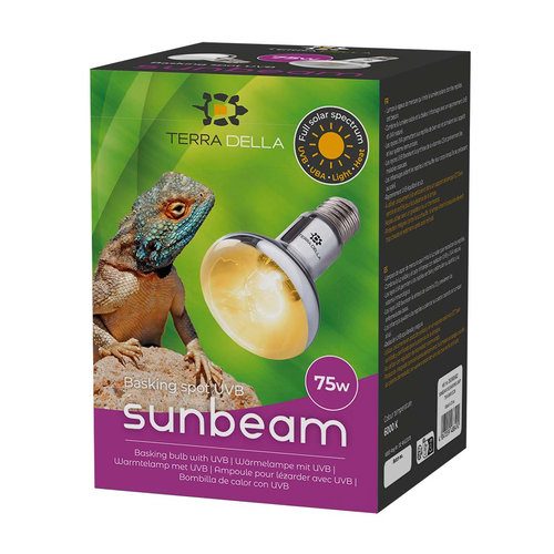 TERRA DELLA SunBeam Výhřevná lampa s UVA a UVB do terária 75W 8x8x12cm