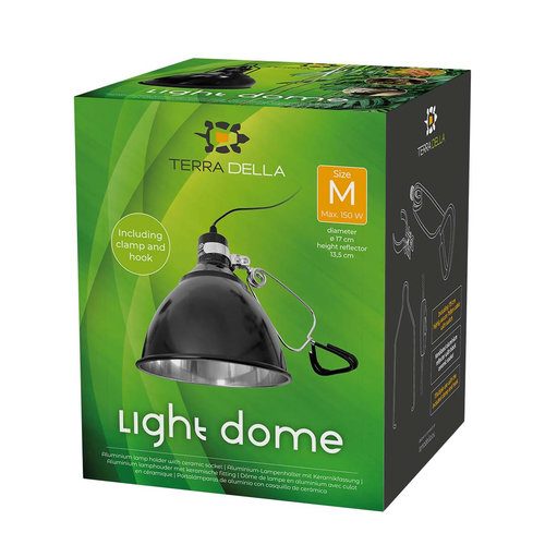 TERRA DELLA Light Dome Hliníkový kryt na výhřevnou lampu s keramickou objímkou M 17x17x13,5cm