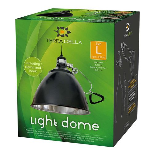 TERRA DELLA Light Dome Hliníkový kryt na výhřevnou lampu s keramickou objímkou L 22x22x16,3cm