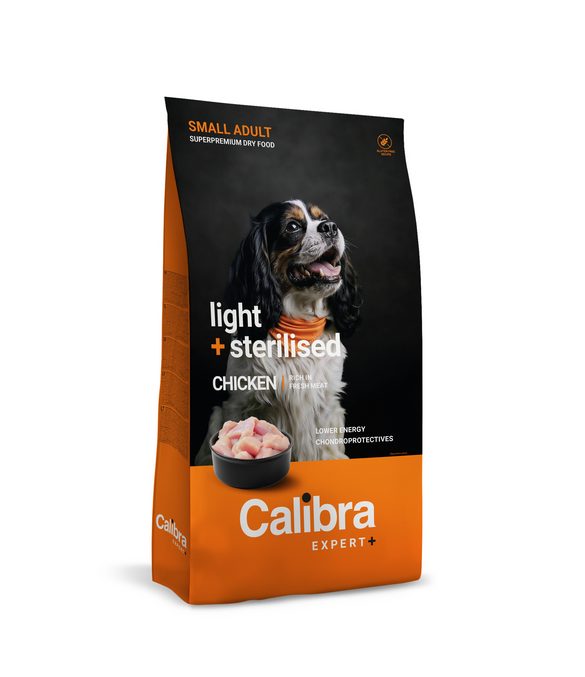 Calibra Dog EXPERT+ Adult Small Light&Steril Chick400g