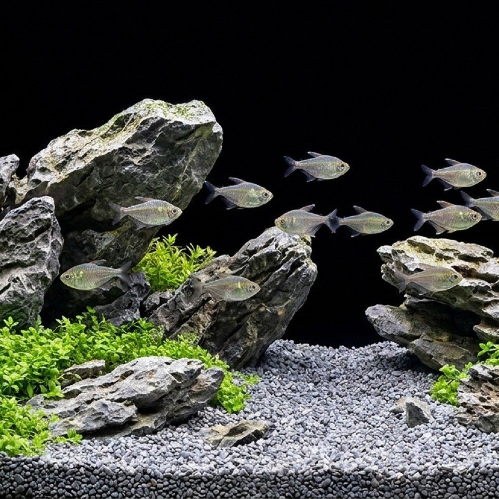 Akvarijní a terarijní štěrk šedý 5 kg DECO