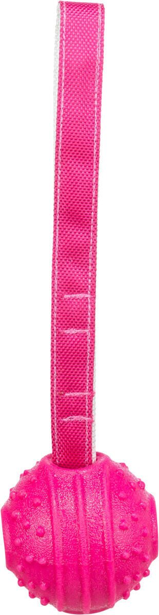 Soft & Strong, míček s poutkem, TPR, 29 cm, růžová