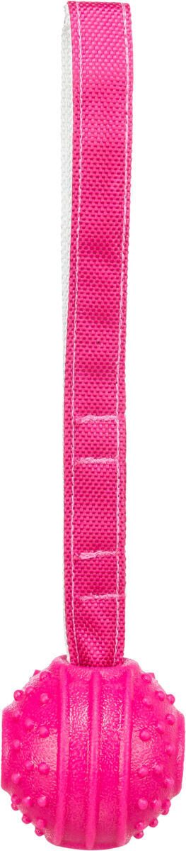 Soft & Strong, míček s poutkem, TPR, 27 cm, růžová