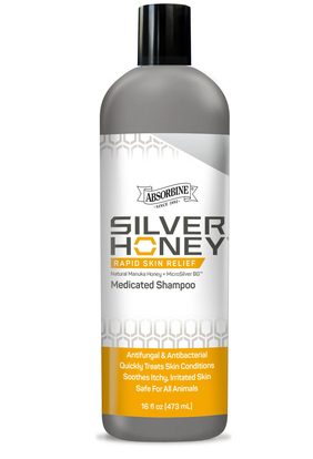 Absorbine Medicinální léčivý šampon pro koně Silver Honey Shampoo, lahvička 473ml