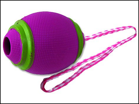 Hračka DF přetahovadlo míč rugby červený