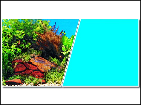 Pozadí MARINA tapeta oboustranné rostliny / modré 760 x 30 cm 7,6m