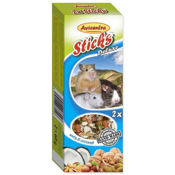 Tyčinka malý hlodavec ořechová 2ks