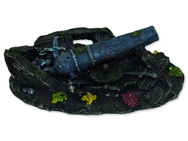 Dekorace akvarijní Vrak zbraní 20 x 15 x 6,5 cm