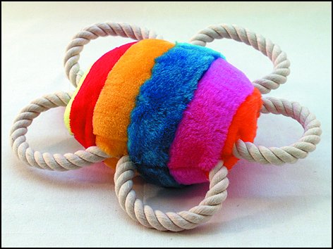 Hračka přetahovadlo kytička plyšová